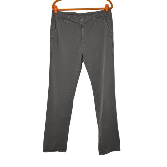 Adriano Goldschmied The Lux Khaki Gray Tailored Trousers Men’s Size‎ 34R - Picture 1 of 8